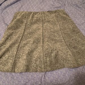 Loft heathered gray mini skirt